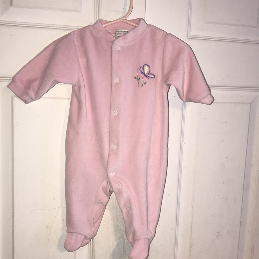 Infant Girl’s Velvety Onesie